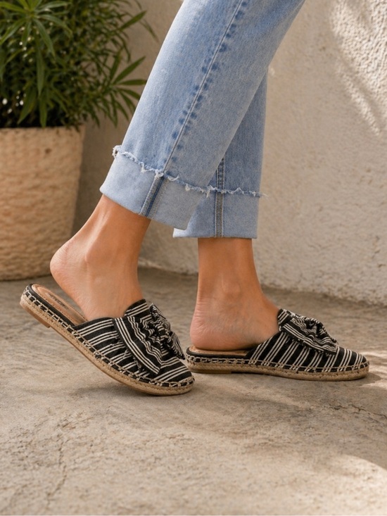 Circus by Sam Edelman Shoes - Circus by Sam Edelman Lulu Espadrille Bow Slide Mules